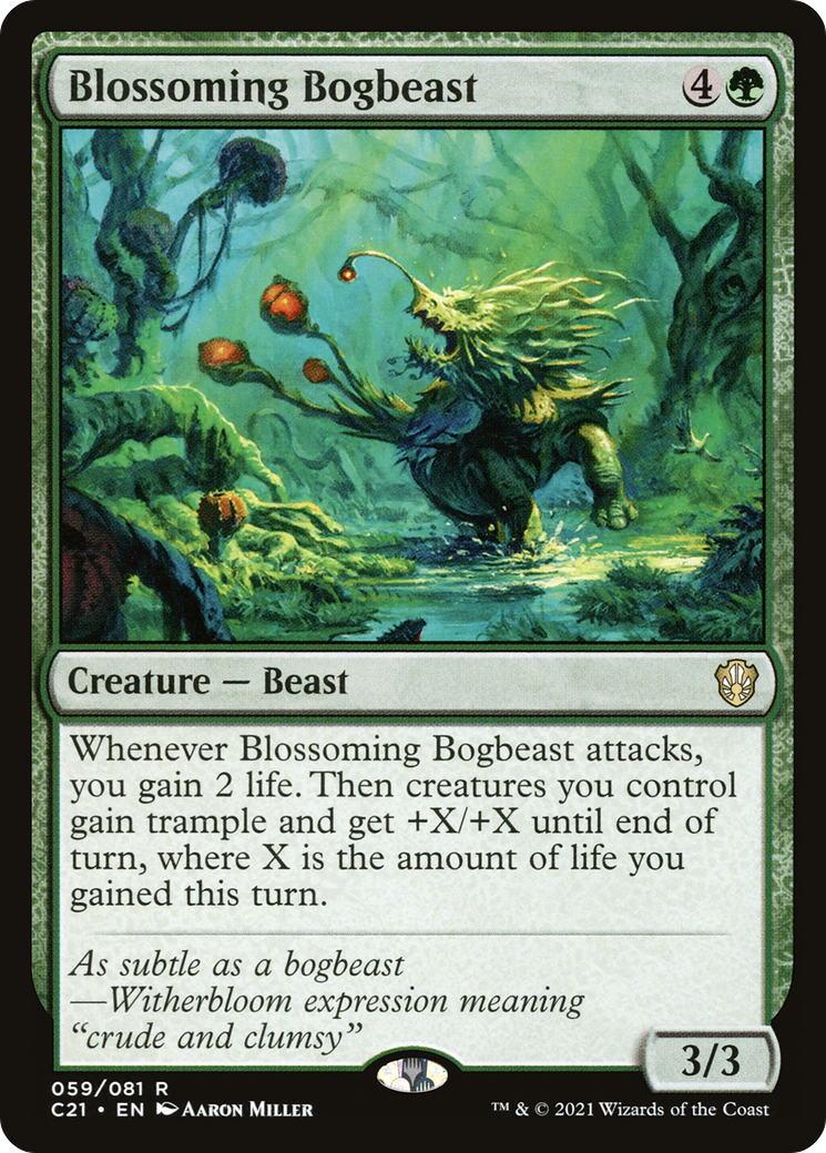Blossoming Bogbeast (C21-059) [Commander 2021]