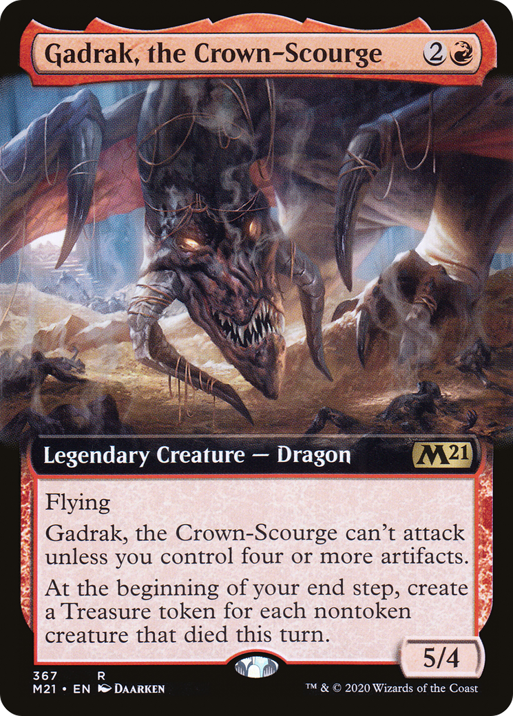 Gadrak, the Crown-Scourge (Extended Art) (M21-367) [Core Set 2021]