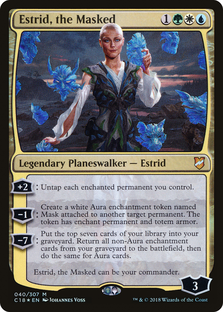 Estrid, the Masked (C18-040) [Commander 2018] Foil