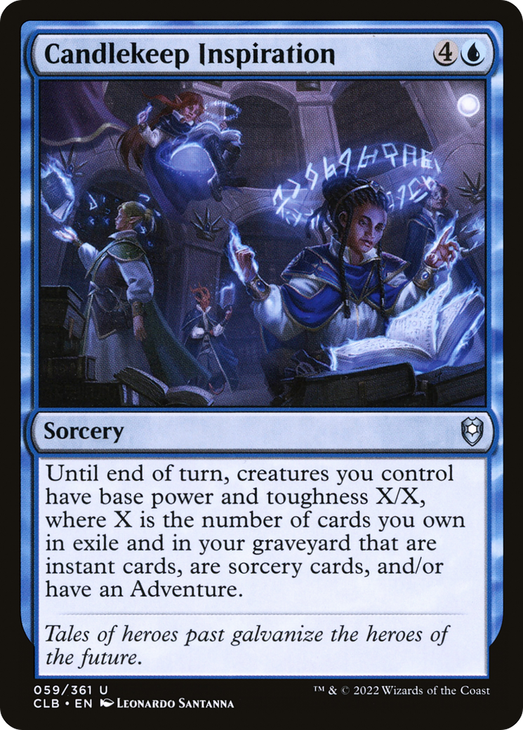 Candlekeep Inspiration (CLB-059) [Commander Legends: Battle for Baldur's Gate] Foil