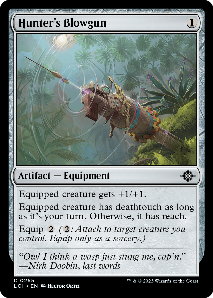 Hunter's Blowgun (LCI-255) [The Lost Caverns of Ixalan] Foil