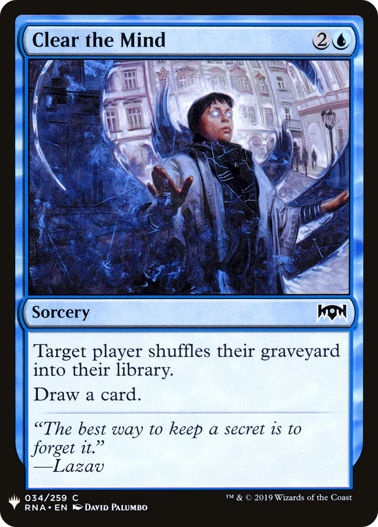 Clear the Mind (LIST-RNA-34) [The List]