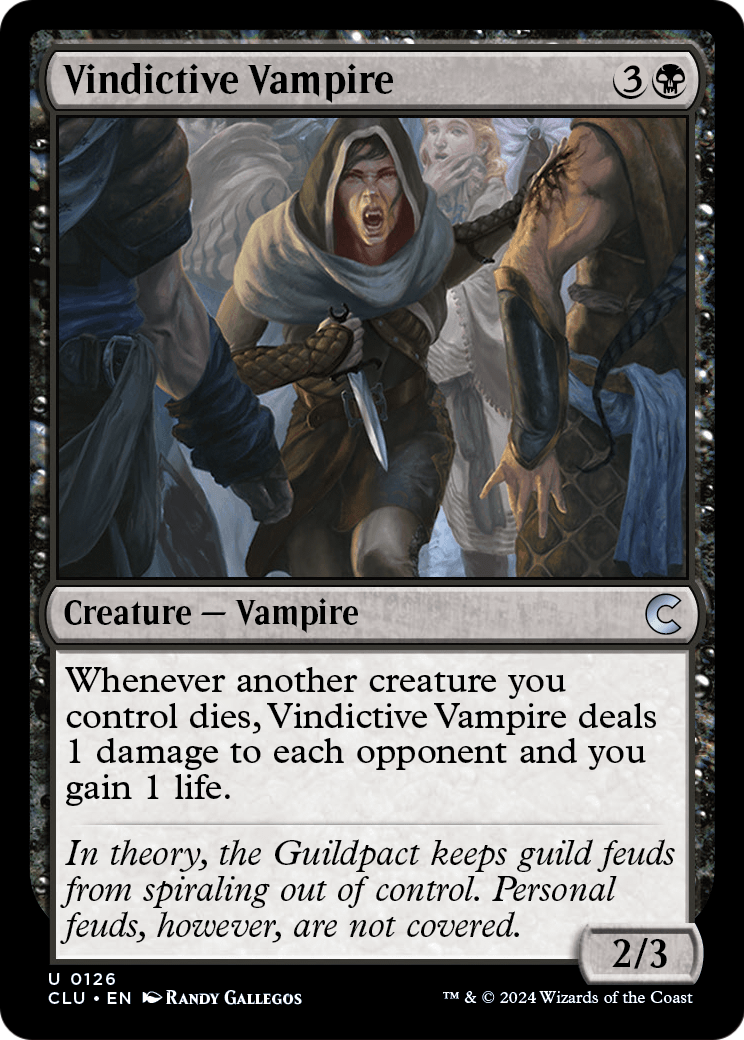 Vindictive Vampire (CLU-126) [Ravnica: Clue Edition]