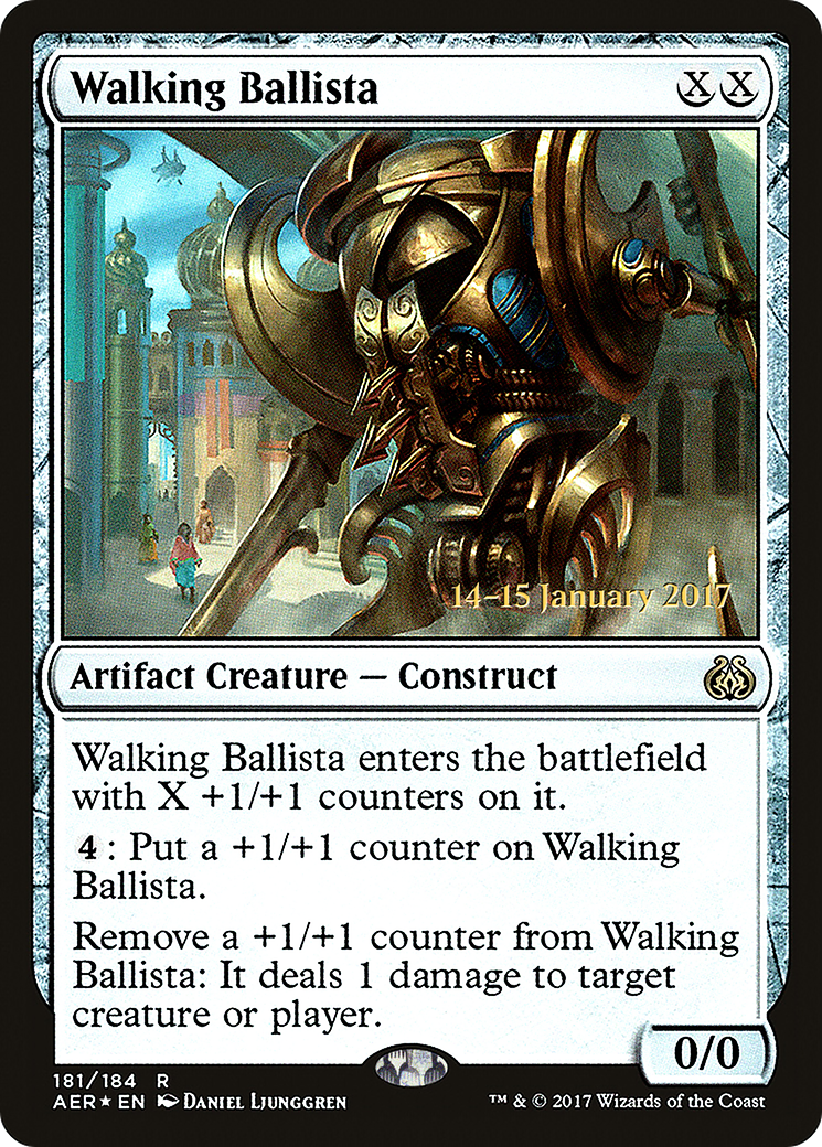 Walking Ballista (PRE-181S) [Aether Revolt Promos] Foil