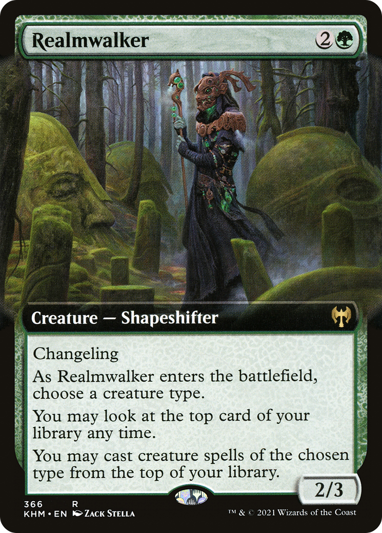 Realmwalker (KHM-366) [Kaldheim]: (Extended Art) Foil