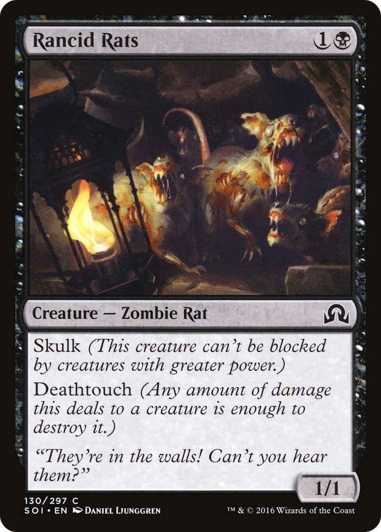 Rancid Rats (SOI-130) [Shadows over Innistrad] Foil