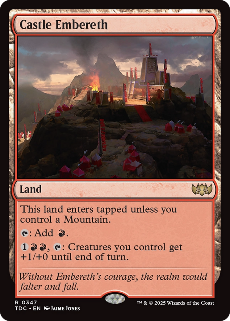 Castle Embereth (TDC-347) [Commander: Tarkir: Dragonstorm]