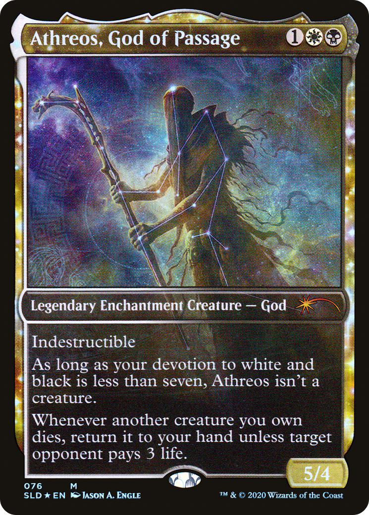 Athreos, God of Passage (SLD-076) [Secret Lair Drop]: (enchantment, Showcase) Foil