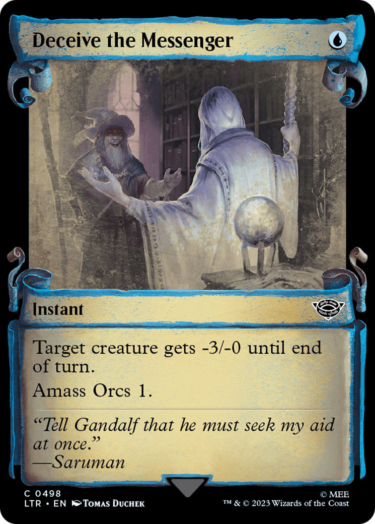Deceive the Messenger (LTR-498) [The Lord of the Rings: Tales of Middle-earth]: (Showcase) Foil