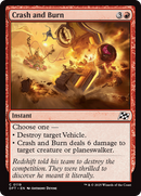 Crash and Burn (DFT-119) [Aetherdrift] Foil