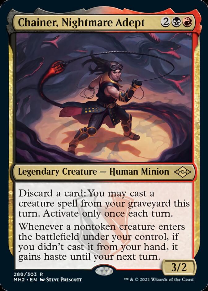 Chainer, Nightmare Adept (MH2-289) [Modern Horizons 2] Foil