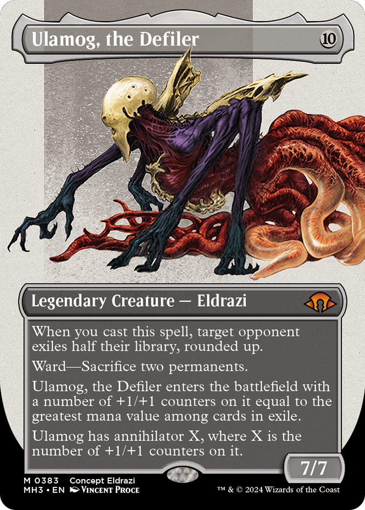 Ulamog, the Defiler (MH3-383) [Modern Horizons 3] (Borderless) Foil