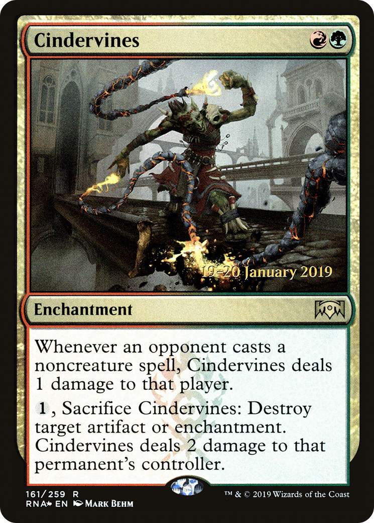 Cindervines (PRE-161S) [Ravnica Allegiance Promos] Foil