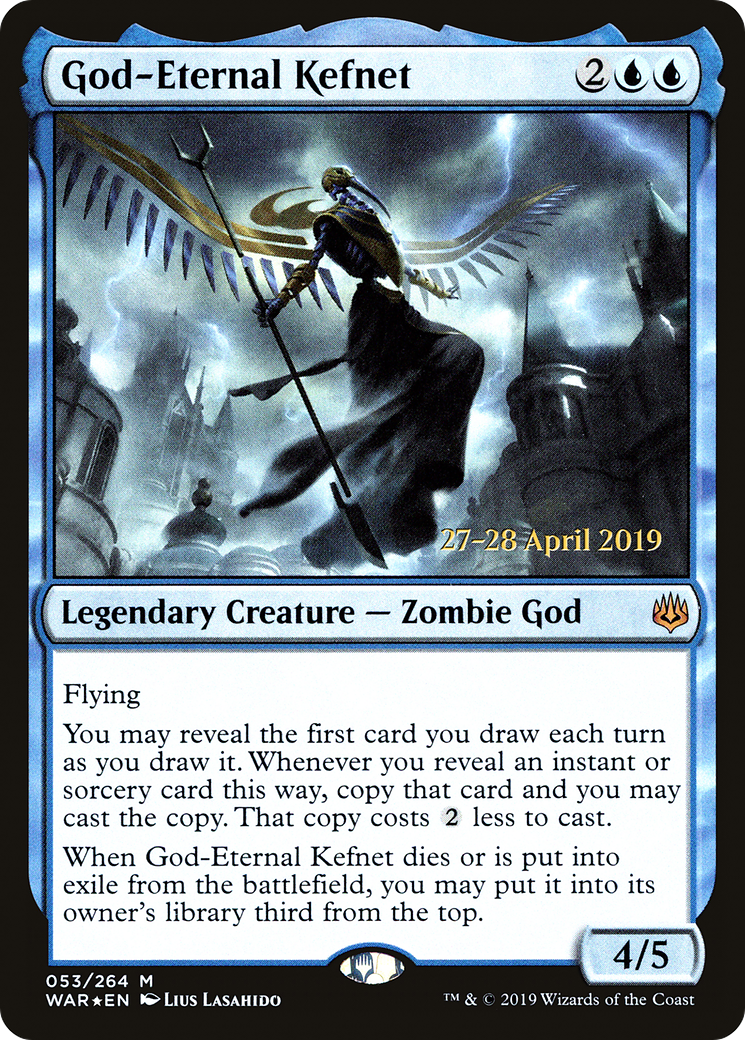 God-Eternal Kefnet (PRE-53S) [War of the Spark Promos] Foil
