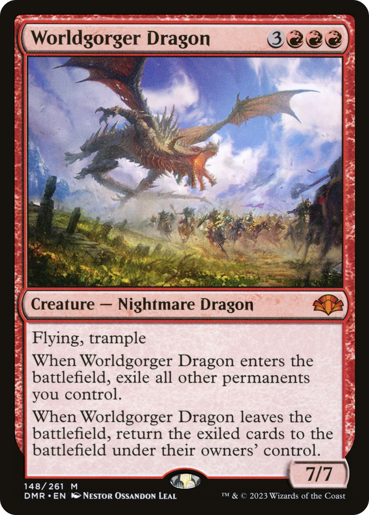 Worldgorger Dragon (DMR-148) [Dominaria Remastered] Foil