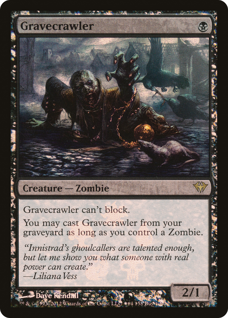 Gravecrawler (BABP-64★) [Dark Ascension Promos] Foil