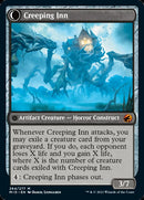 Hostile Hostel // Creeping Inn (MID-264) [Innistrad: Midnight Hunt]: (Double Faced Transform) Foil