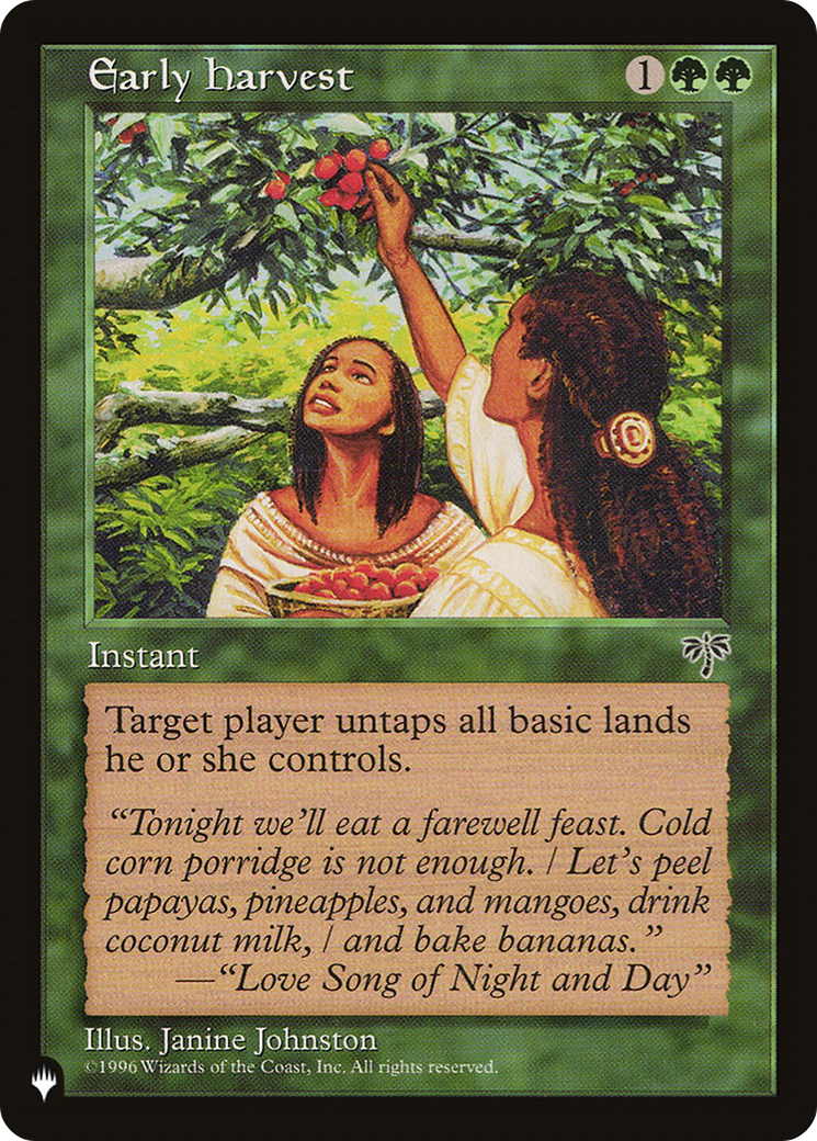 Early Harvest (LIST-MIR-213) [The List]