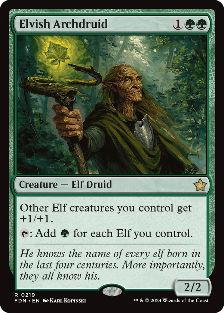 Elvish Archdruid (FDN-219) [Foundations]