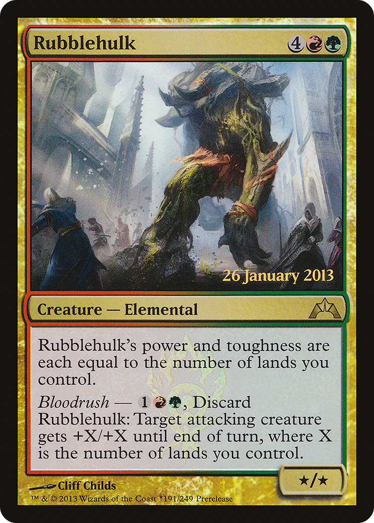 Rubblehulk (PRE-191★) [Gatecrash Promos] Foil