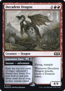 Decadent Dragon // Expensive Taste (PRE-223S) [Wilds of Eldraine Promos] Foil