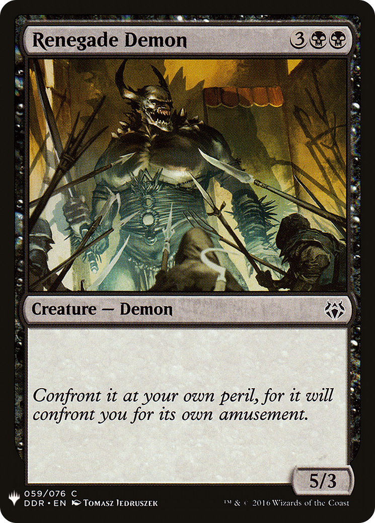Renegade Demon (LIST-DDR-59) [The List]