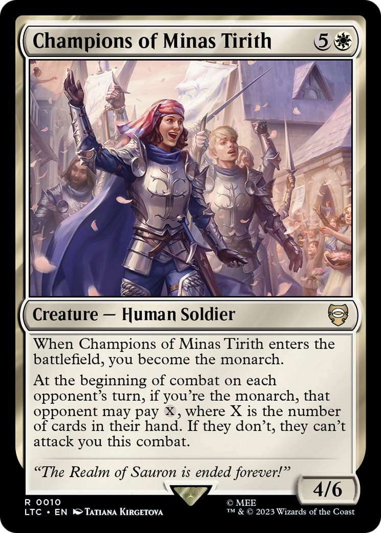 Champions of Minas Tirith (LTC-010) [Tales of Middle-earth Commander] Foil