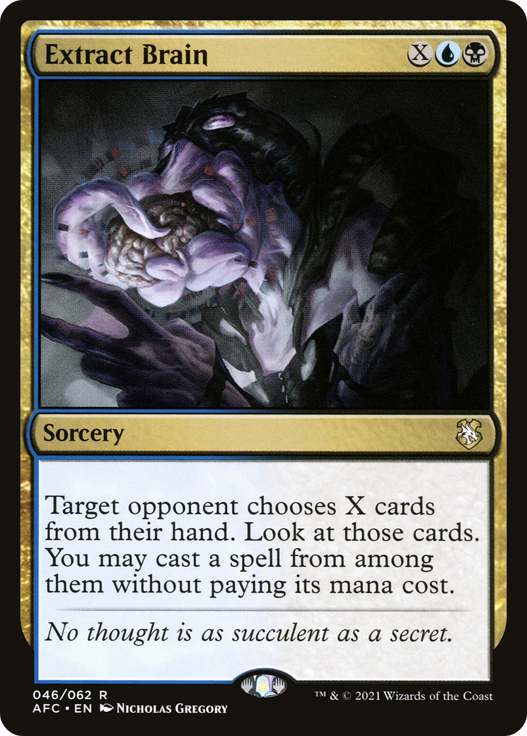 Extract Brain (AFC-046) [Forgotten Realms Commander]