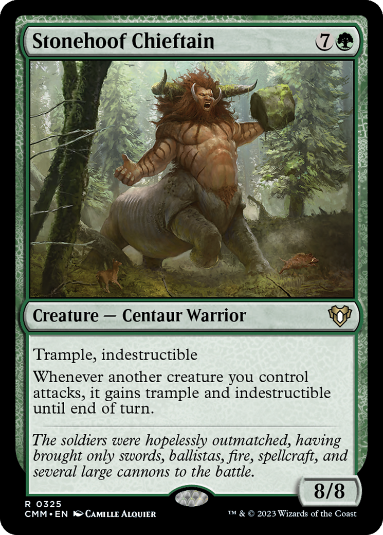 Stonehoof Chieftain (CMM-325) [Commander Masters]