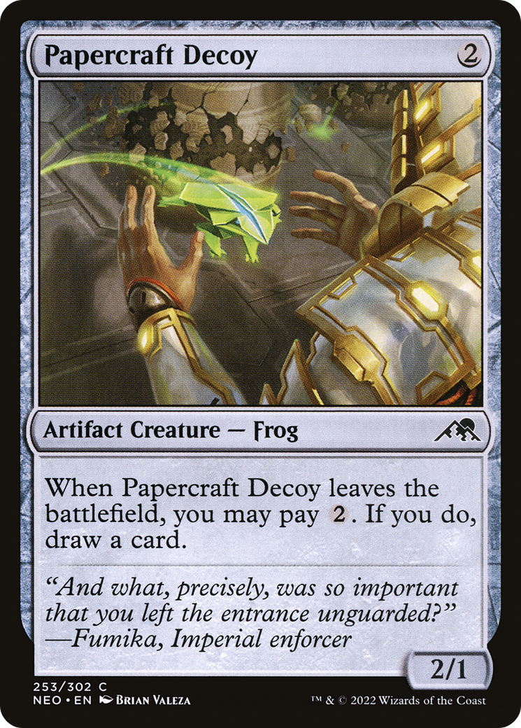 Papercraft Decoy (NEO-253) [Kamigawa: Neon Dynasty] Foil