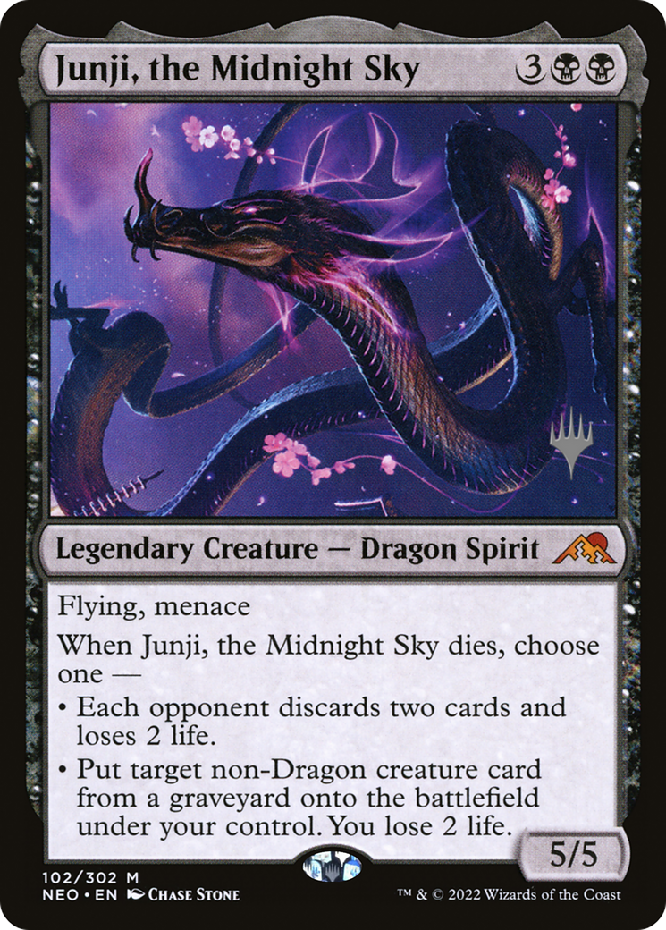 Junji, the Midnight Sky (PPNEO-102) [Promo Pack: Kamigawa: Neon Dynasty Promos]