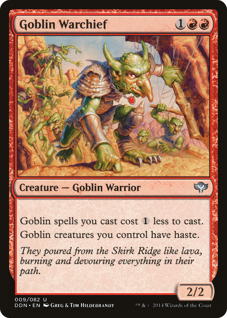 Goblin Warchief (DDN-009) [Duel Decks: Speed vs. Cunning]
