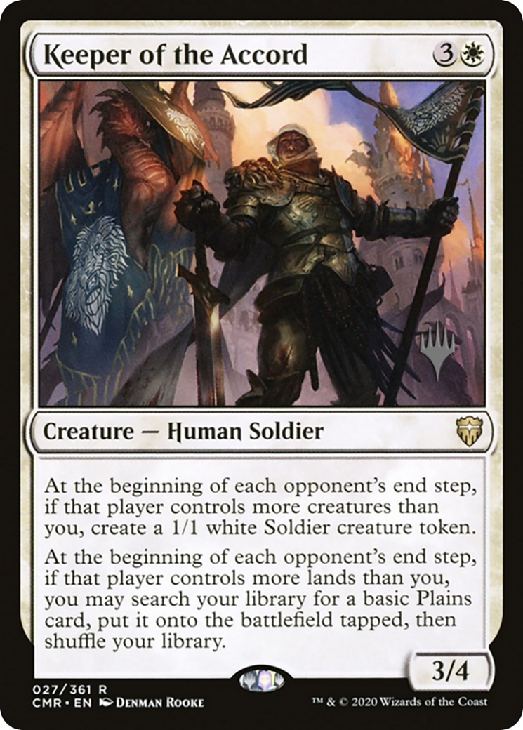 Keeper of the Accord (PPMKM-027) [Promo Pack: Commander Legends Promos]
