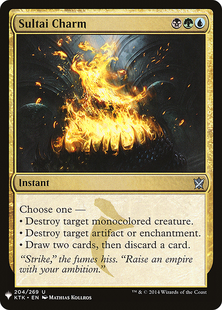 Sultai Charm (LIST-KTK-204) [The List]
