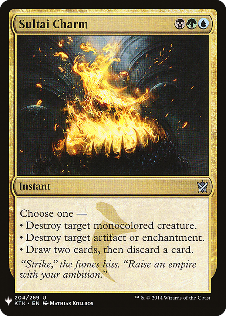 Sultai Charm (LIST-KTK-204) [The List]