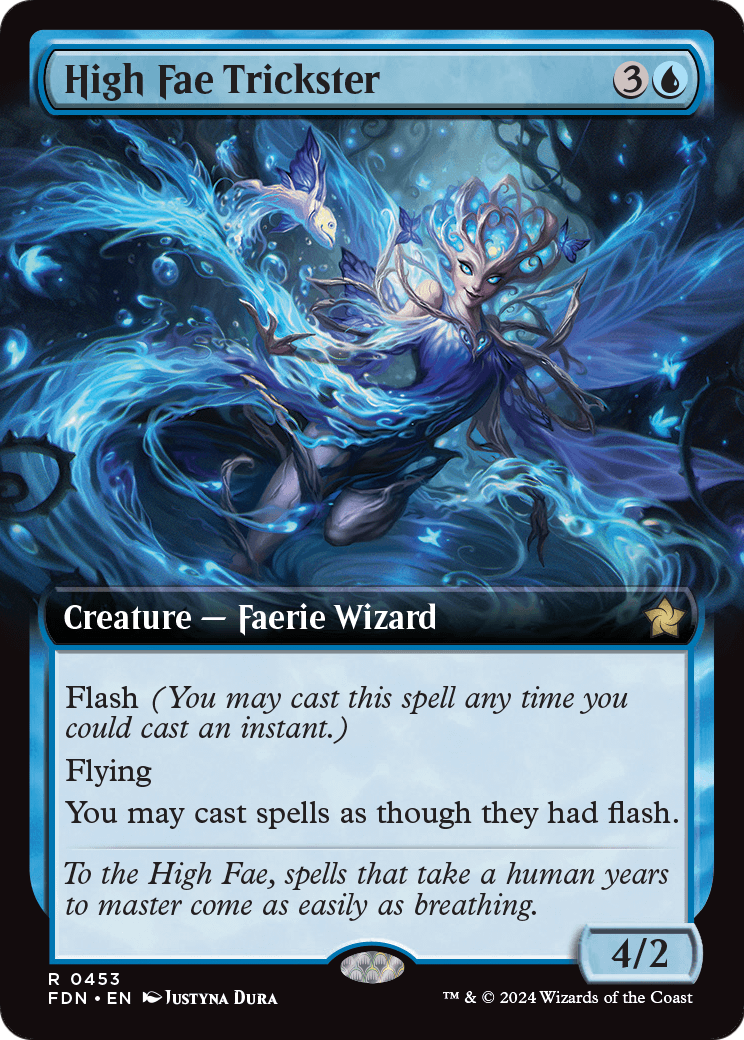 High Fae Trickster (Extended Art) (FDN-453) [Foundations] Foil