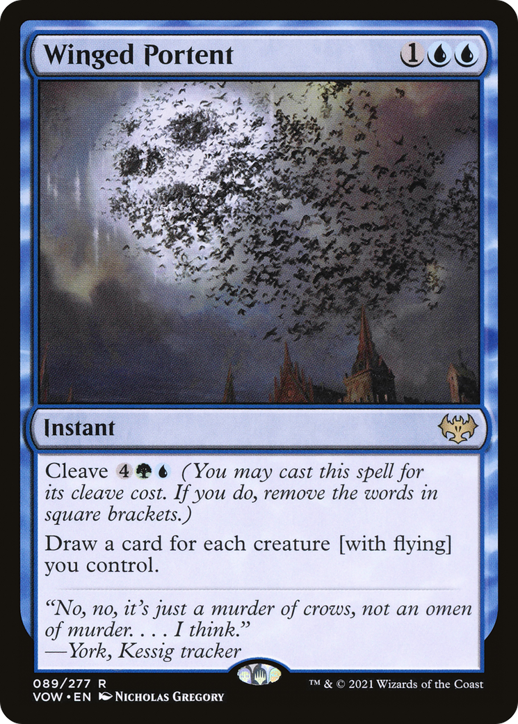 Winged Portent (VOW-089) [Innistrad: Crimson Vow] Foil