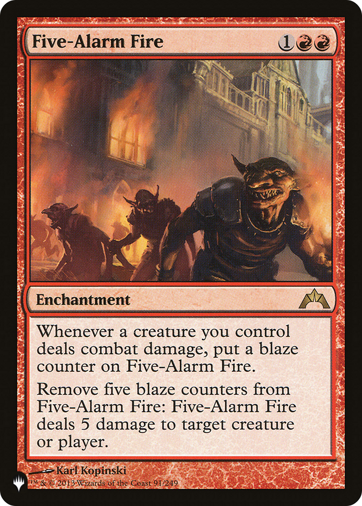 Five-Alarm Fire (LIST-GTC-91) [The List]
