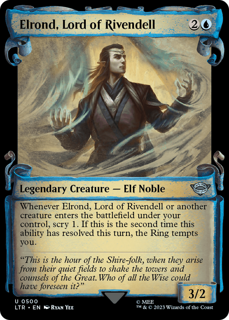 Elrond, Lord of Rivendell (LTR-500) [The Lord of the Rings: Tales of Middle-earth]: (Showcase)
