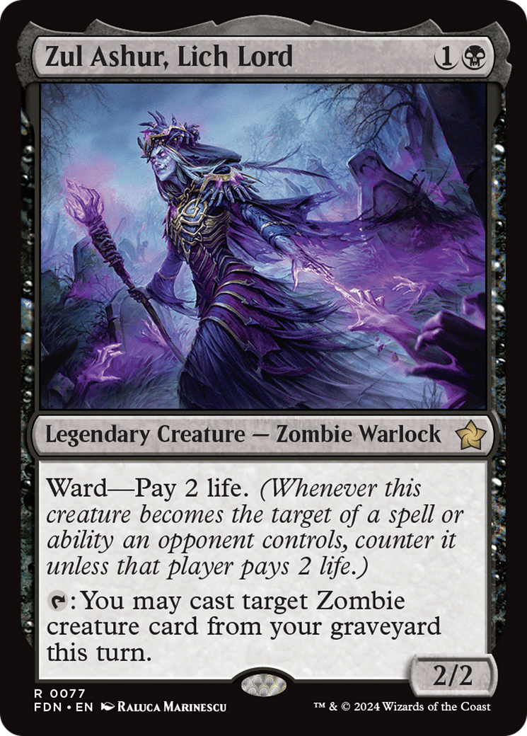 Zul Ashur, Lich Lord (FDN-077) [Foundations] Foil