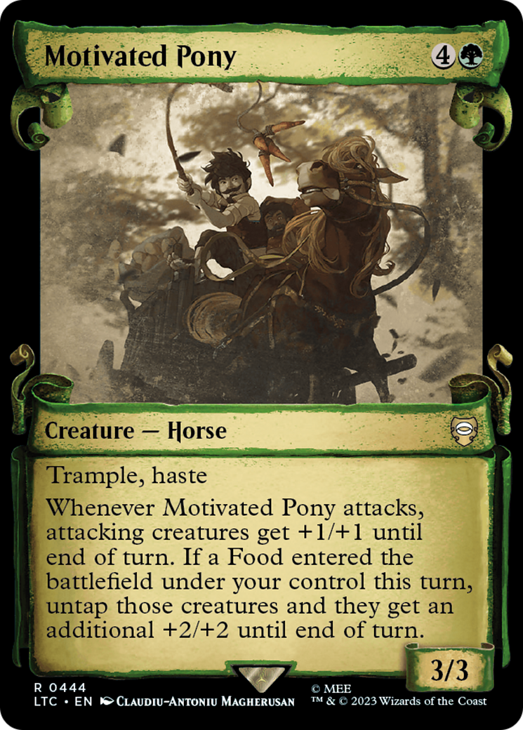 Motivated Pony (LTC-444) [Tales of Middle-earth Commander]: (Showcase) Foil