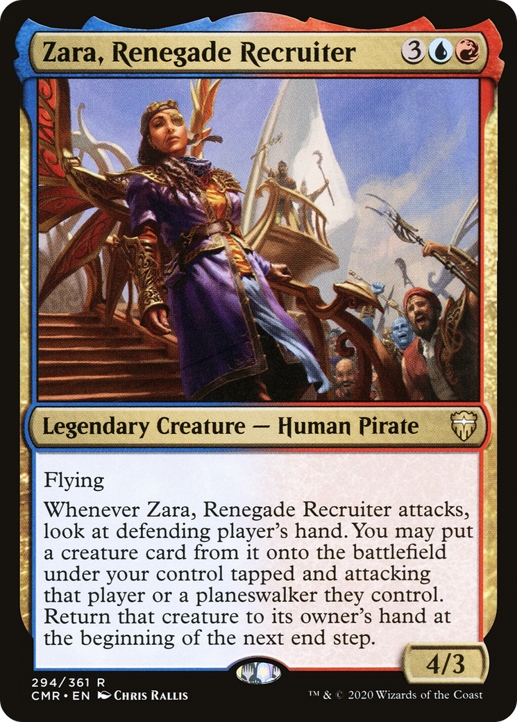 Zara, Renegade Recruiter (CMR-294) [Commander Legends]