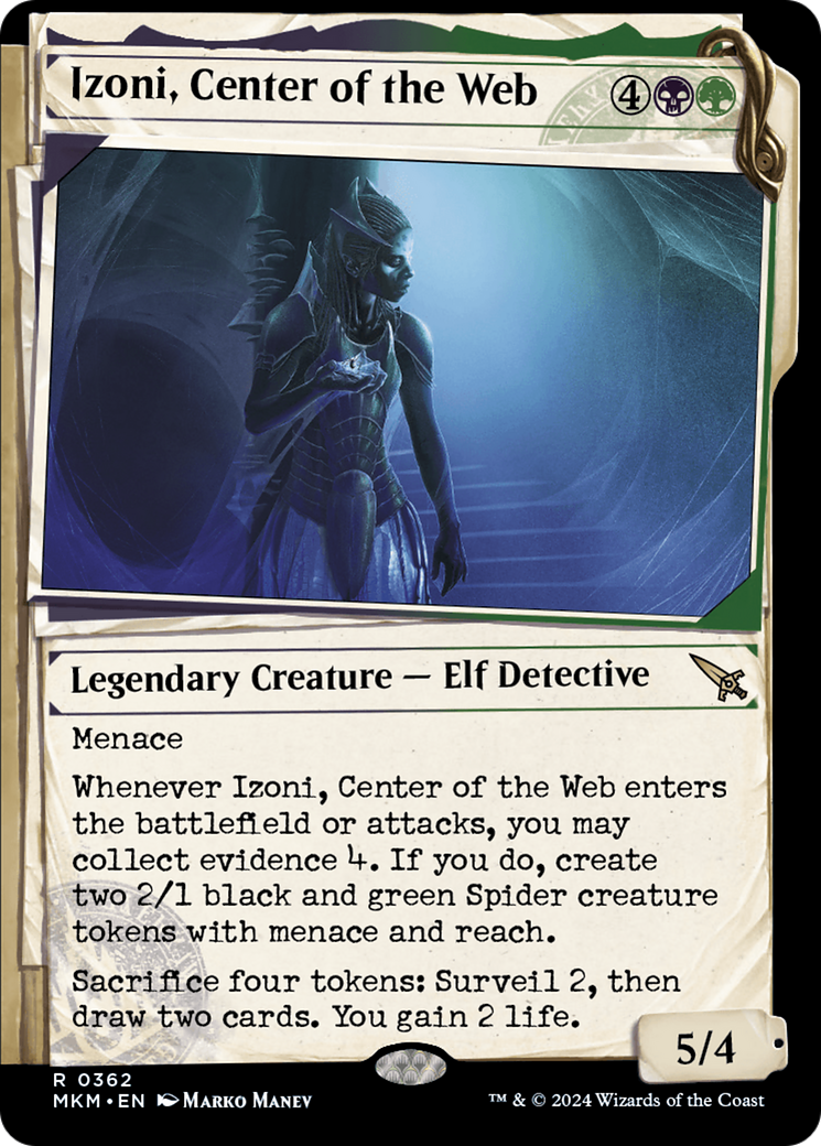 Izoni, Center of the Web (MKM-362) [Murders at Karlov Manor]: (Showcase) Foil