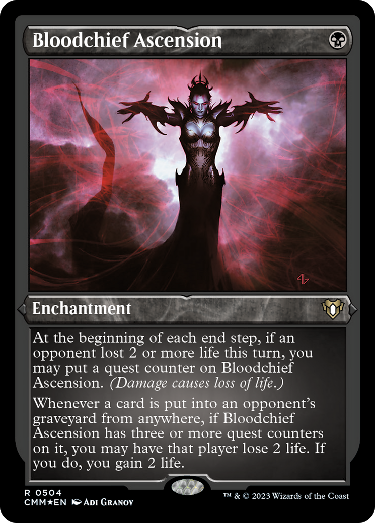 Bloodchief Ascension (CMM-504) [Commander Masters] Etched Foil
