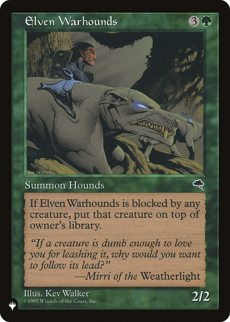 Elven Warhounds (LIST-TMP-225) [The List]
