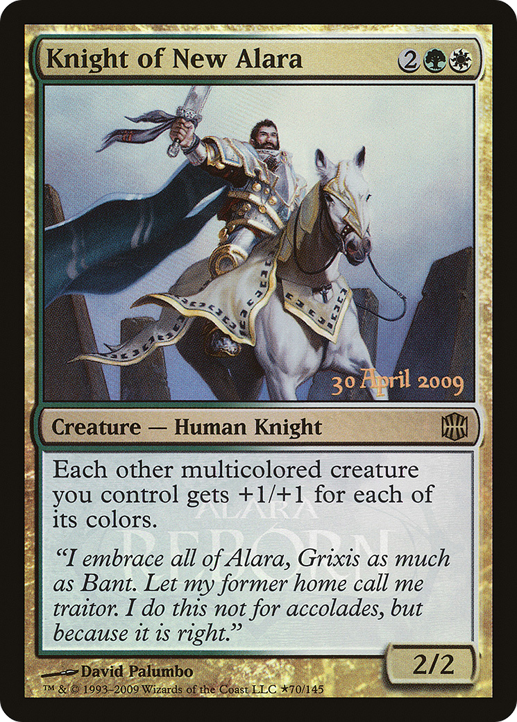 Knight of New Alara (LARP-70★) [Alara Reborn Promos] Foil