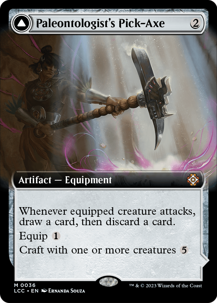 Paleontologist's Pick-Axe (Extended Art) (LCC-036) [The Lost Caverns of Ixalan Commander]
