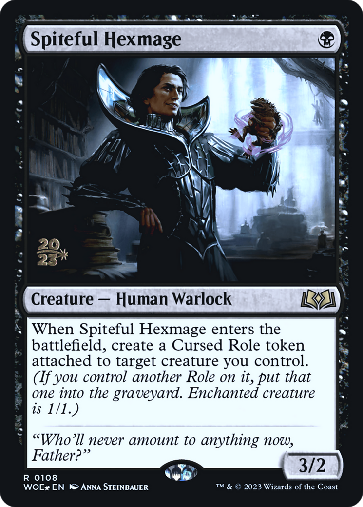 Spiteful Hexmage (PRE-108S) [Wilds of Eldraine Promos] Foil