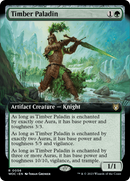 Timber Paladin (WOC-056) [Wilds of Eldraine Commander]: (Extended Art)