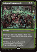 Valgavoth's Onslaught (DSK-324) [Duskmourn: House of Horror]: (Showcase) Foil